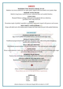 KEBAYA (NEW) Set Menu - Dinner1-2